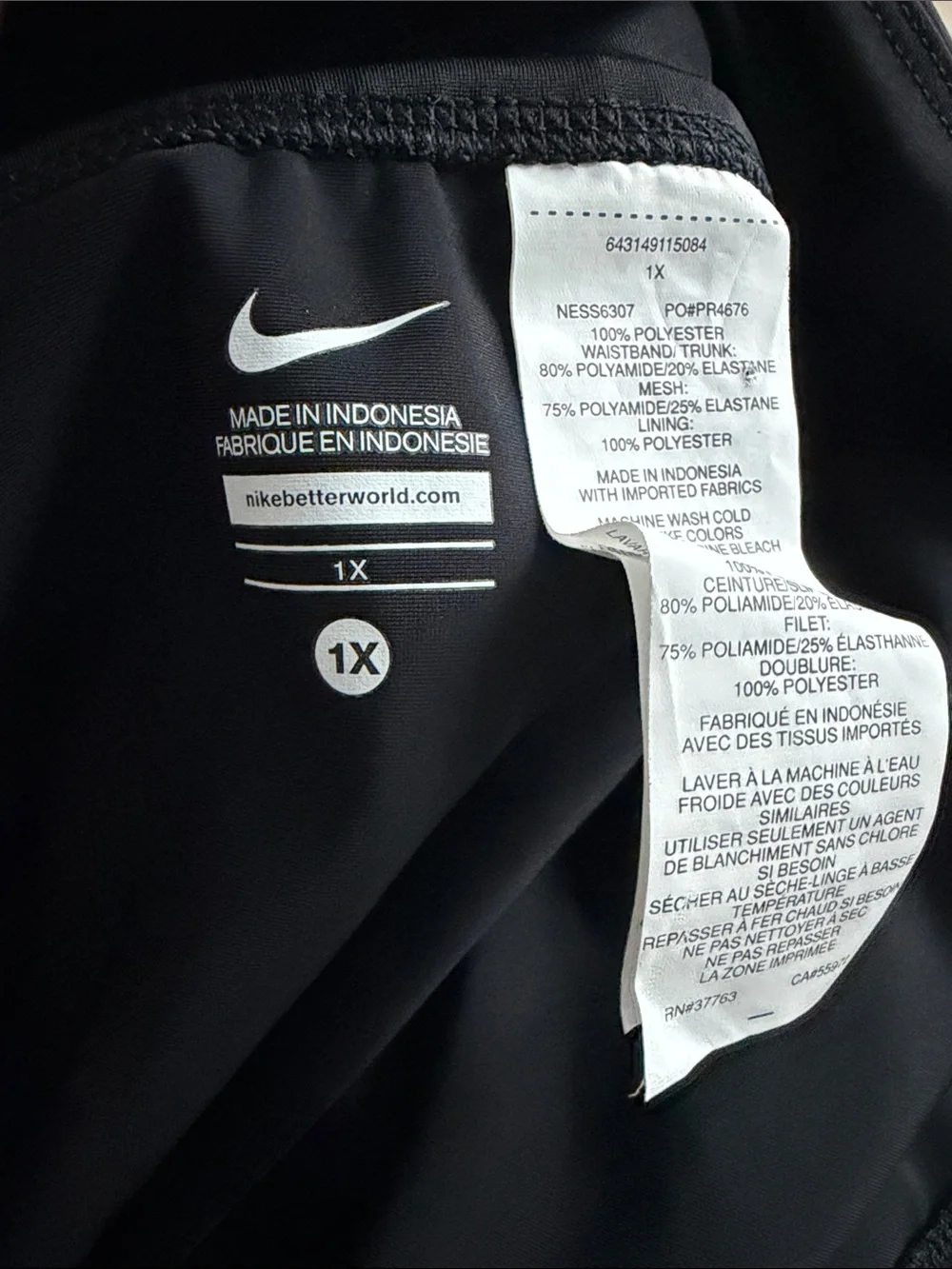 Nike Women's Black Athletic Skort (new with tags) Size 1X